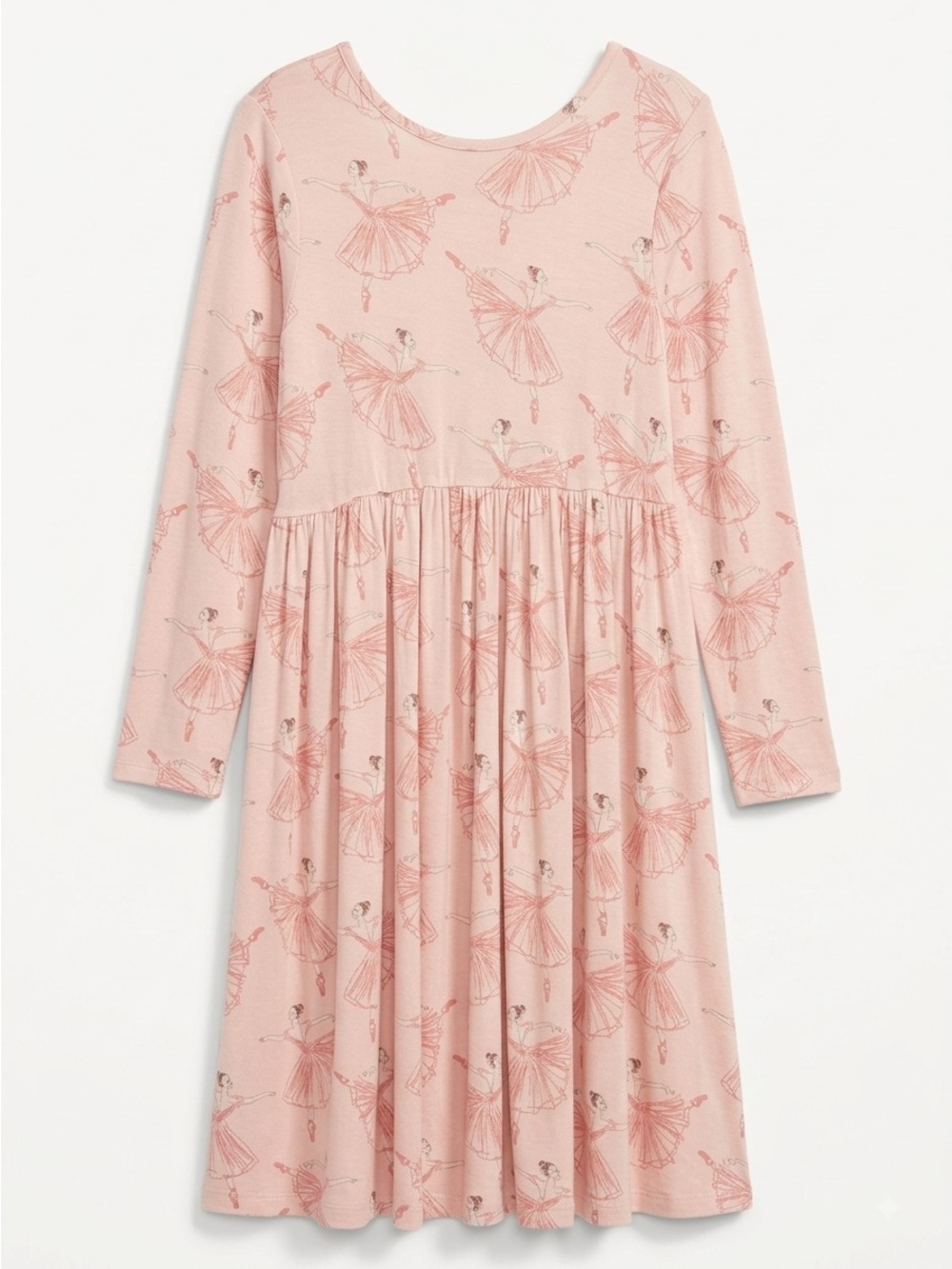 Pink Chicken Light Pink Ballet Print Dress
